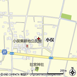 長野県松本市笹賀小俣周辺の地図