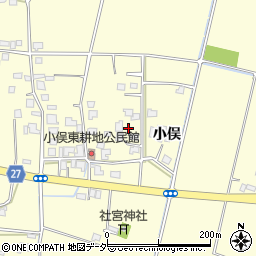 長野県松本市笹賀（小俣）周辺の地図