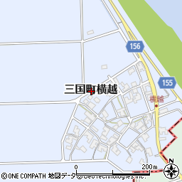 福井県坂井市三国町横越周辺の地図