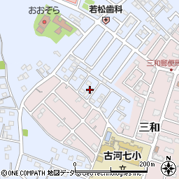 茨城県古河市新久田131-22周辺の地図