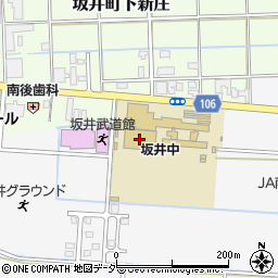 坂井中学校周辺の地図