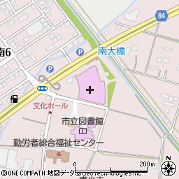 羽生市産業文化ホール周辺の地図