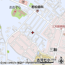 茨城県古河市新久田131-68周辺の地図