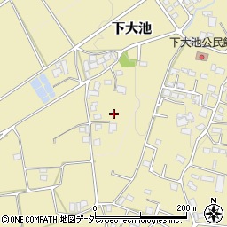 長野県東筑摩郡山形村下大池周辺の地図
