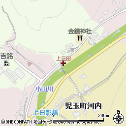 上元田周辺の地図