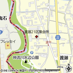 渡瀬２１区集会所周辺の地図