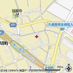岐阜県高山市上切町389周辺の地図