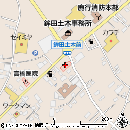 鉾田病院（東湖会）周辺の地図
