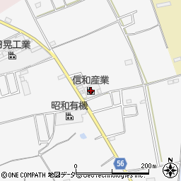 信和産業株式会社　八千代工場周辺の地図