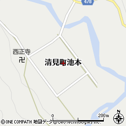 〒506-0203 岐阜県高山市清見町池本の地図