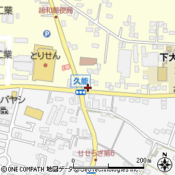 茨城県古河市下大野742周辺の地図