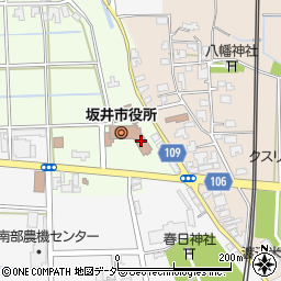 坂井市役所　財務部財政課周辺の地図