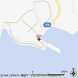 津戸周辺の地図