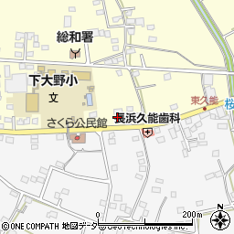 茨城県古河市下大野731周辺の地図