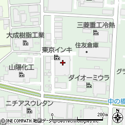 東京インキ株式会社　羽生工場生産周辺の地図