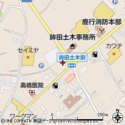 マクドナルド鉾田店周辺の地図