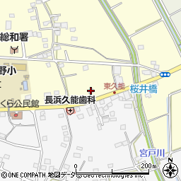 茨城県古河市下大野718周辺の地図