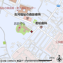 茨城県古河市新久田292-5周辺の地図