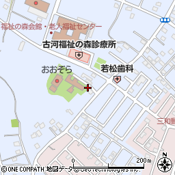 茨城県古河市新久田292周辺の地図