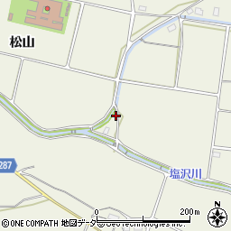 長野県松本市内田253周辺の地図