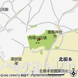 舟塚山古墳周辺の地図