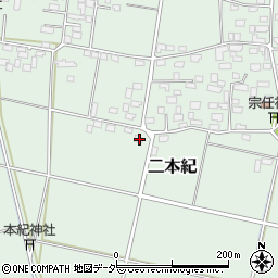 茨城県下妻市二本紀586周辺の地図