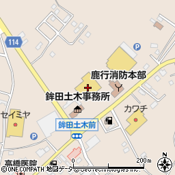 ケーズデンキ鉾田店周辺の地図