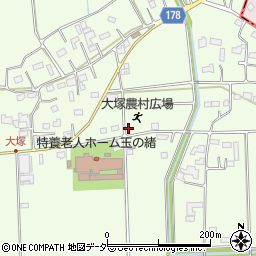 大塚農村広場周辺の地図