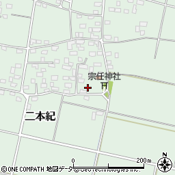 茨城県下妻市二本紀605周辺の地図