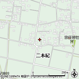 茨城県下妻市二本紀594-1周辺の地図