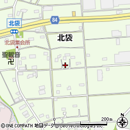 埼玉県羽生市北袋周辺の地図