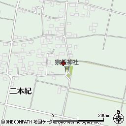 茨城県下妻市二本紀607周辺の地図