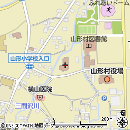 山形村　ふれあい児童館周辺の地図