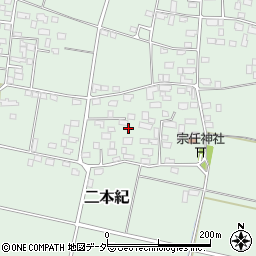 茨城県下妻市二本紀601周辺の地図