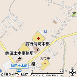 ホームセンター山新鉾田店周辺の地図