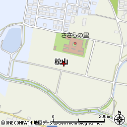 長野県松本市内田松山周辺の地図