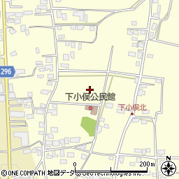長野県松本市笹賀下小俣周辺の地図