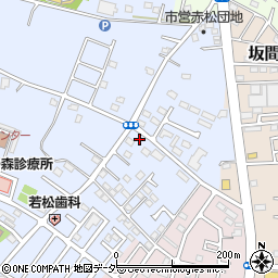 茨城県古河市新久田207-8周辺の地図