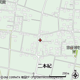 茨城県下妻市二本紀517周辺の地図