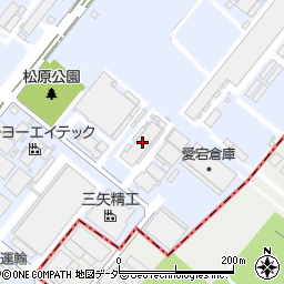 越谷化成工業株式会社　埼玉工場周辺の地図