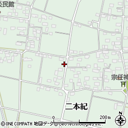茨城県下妻市二本紀624周辺の地図