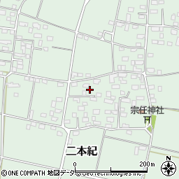 茨城県下妻市二本紀621周辺の地図