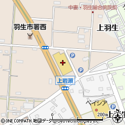 ケーズデンキ羽生店周辺の地図