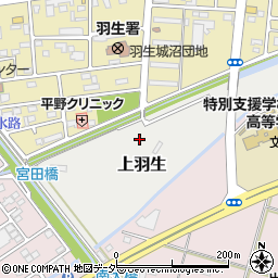 埼玉県羽生市上羽生454周辺の地図