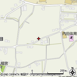 長野県松本市内田627周辺の地図