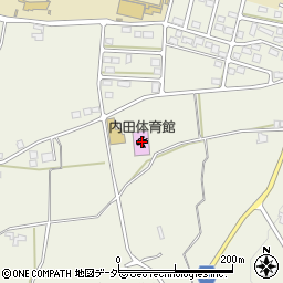 松本市内田体育館周辺の地図