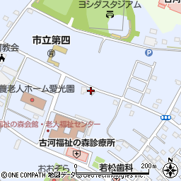 茨城県古河市新久田259-1周辺の地図