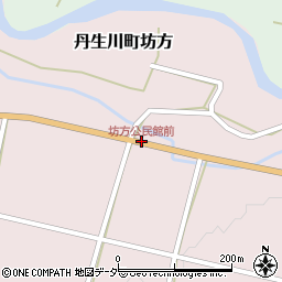 坊方公民館前周辺の地図