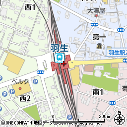 株式会社秩父鉄道　羽生駅周辺の地図