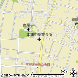 本郷中部集会所周辺の地図
